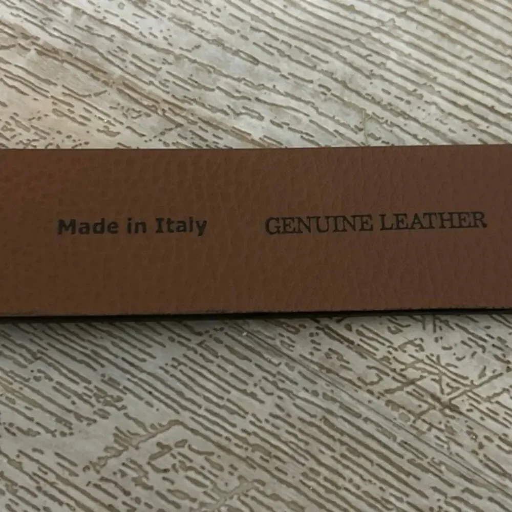 Johnston & Murphy Brown Genuine Leather Belt Made in Italy Size 40 Dress Casual